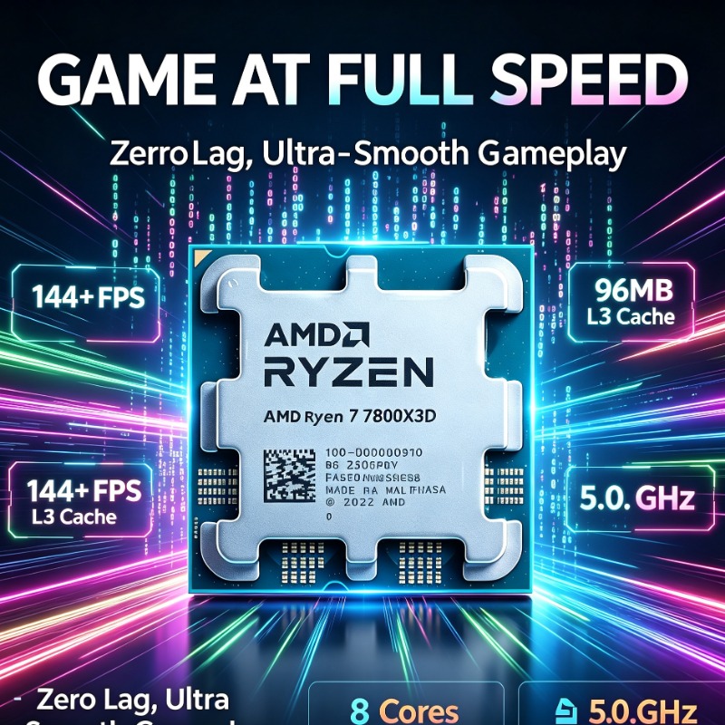Amd Cpu Ryzen 7 - ซีพียูเกมมิ่ง Ryzen 7 7800X3D 8 คอร์