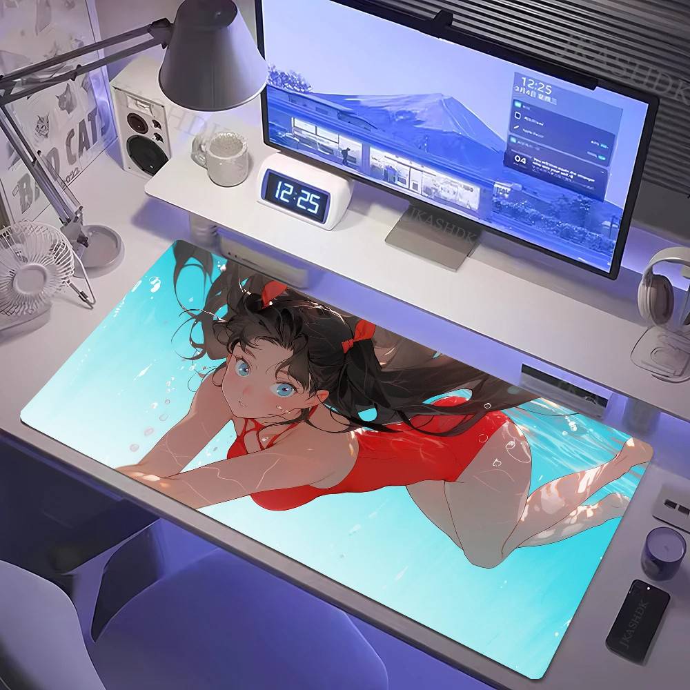 Esports Gaming Laptop - แผ่นรองเมาส์ Tohsaka Rin Game Fate กันลื่น