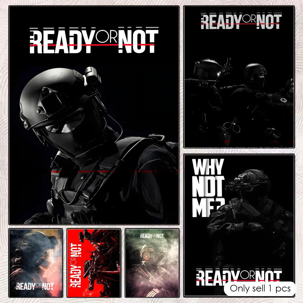 Esports And Gaming Lounge - R-Ready or N-NotS โปสเตอร์ HD ตกแต่งผนัง