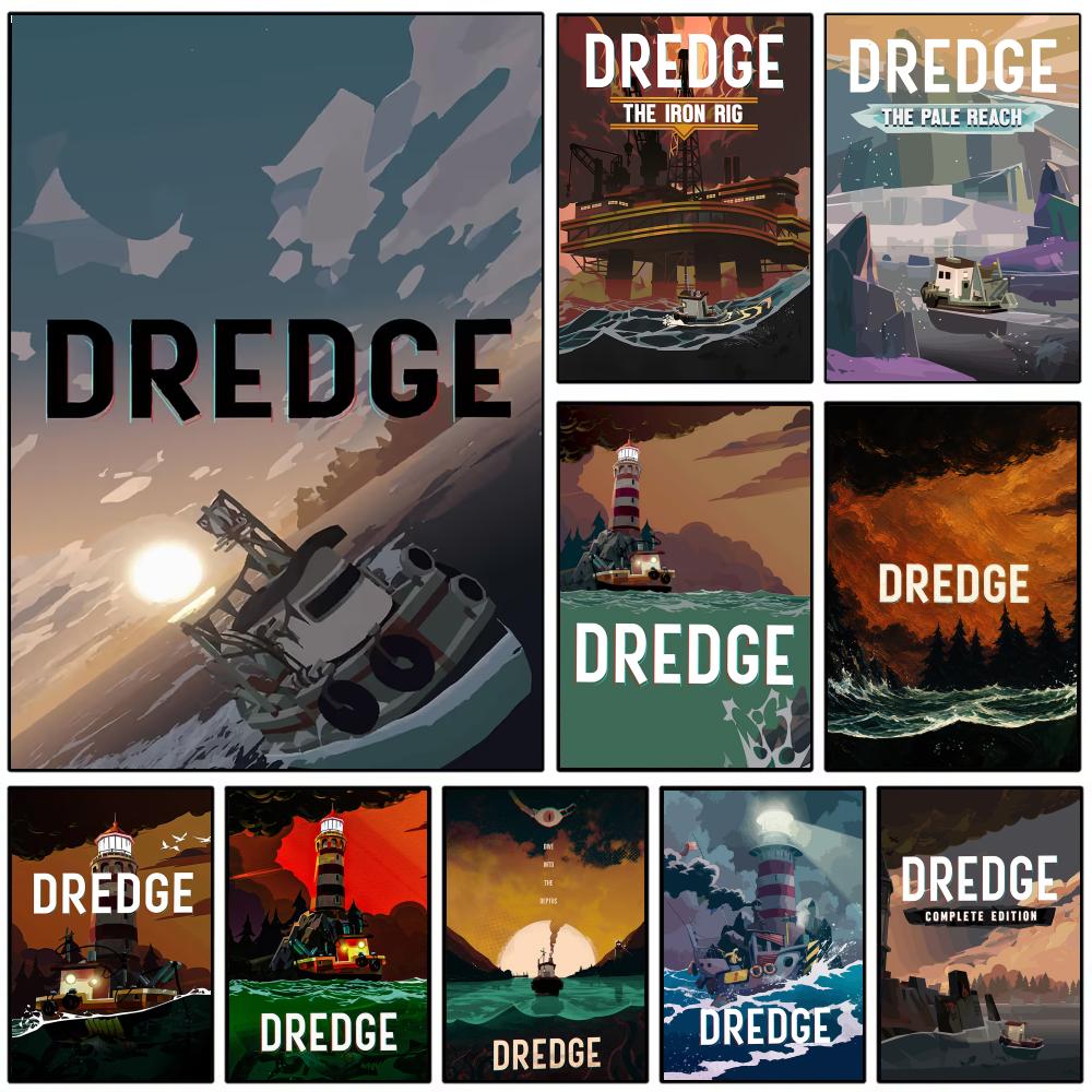Esports And Gaming Lounge - โปสเตอร์เกม D-DredgeS โปสเตอร์ติดผนัง กันน้ำ สำหรับห้องเล่นเกมและห้องนั่งเล่นอีสปอร์ตและห้องนอนวัยรุ่นและตกแต่งผนังหอพัก