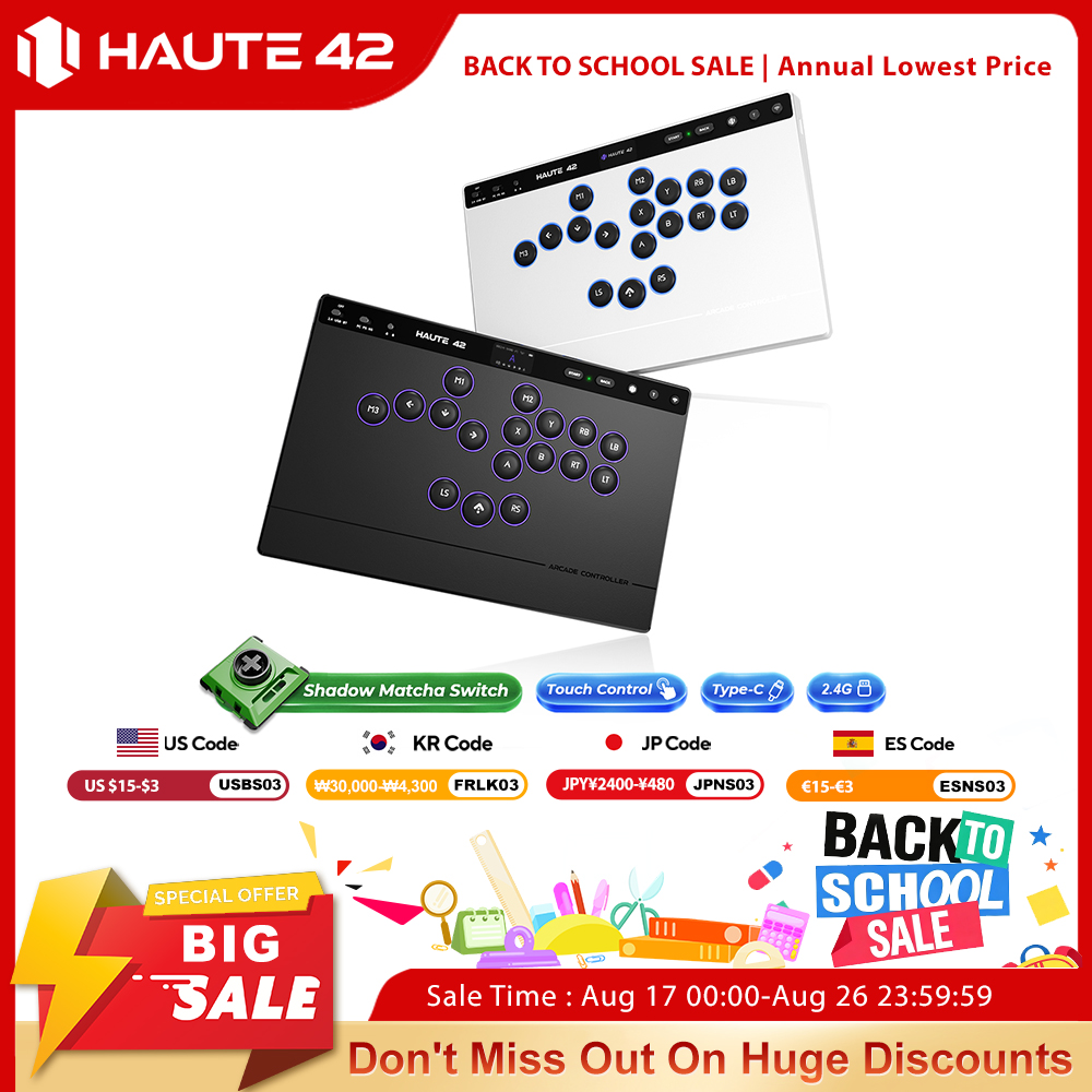Esports Gaming Controller - Haute42 W-P1 คอนโทรลเลอร์ไร้สายแบบ Tri Mode 2.4G
