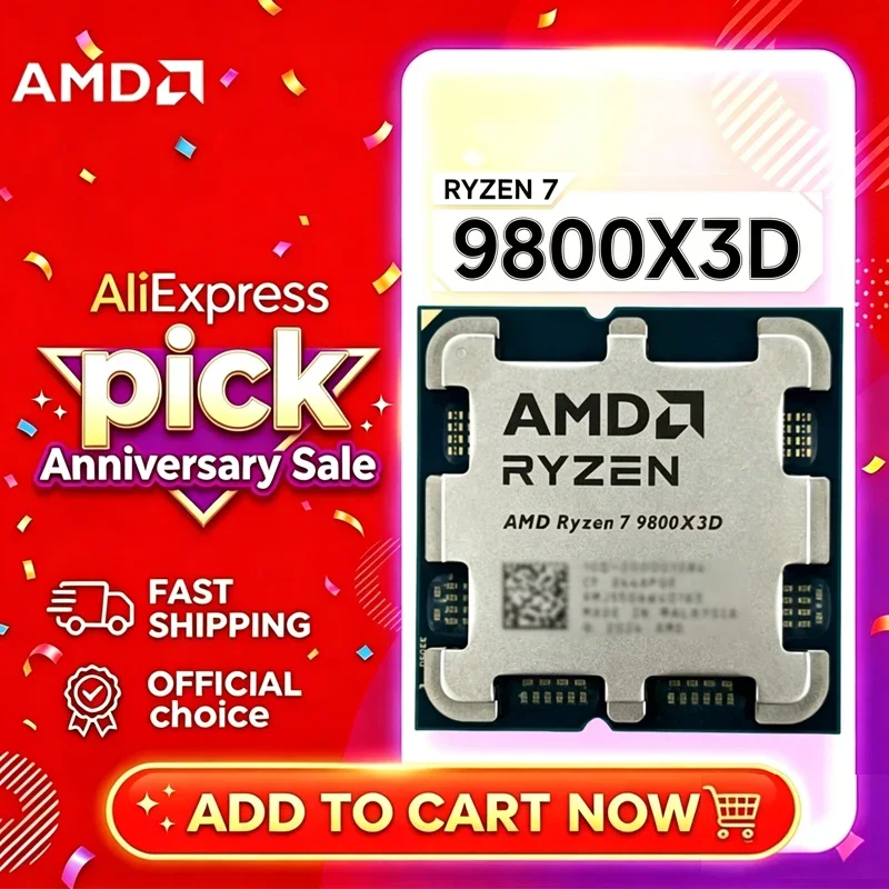 Amd Cpu Ryzen 7 - AMD Ryzen 7 9800X3D R7 9800X3D