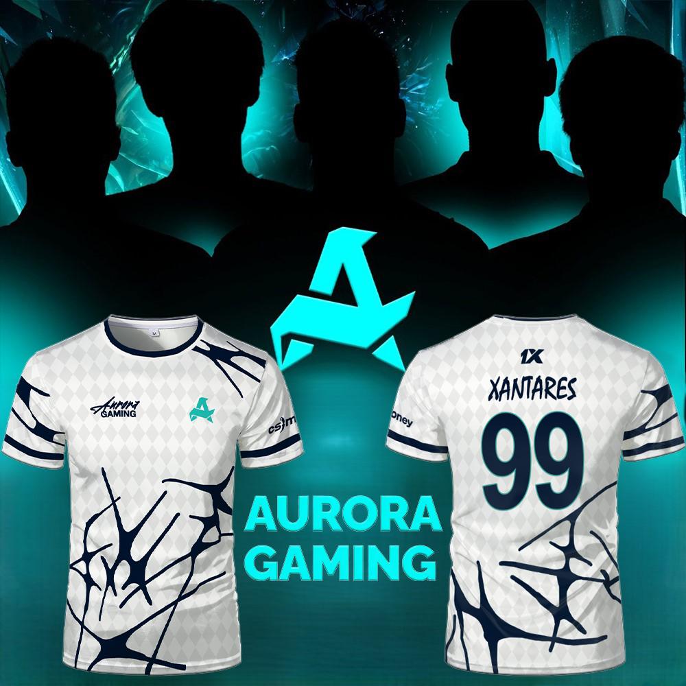 Esports Gaming Team - ทีมกีฬา Aurora Gaming Jersey เสื้อยืด XANTARES