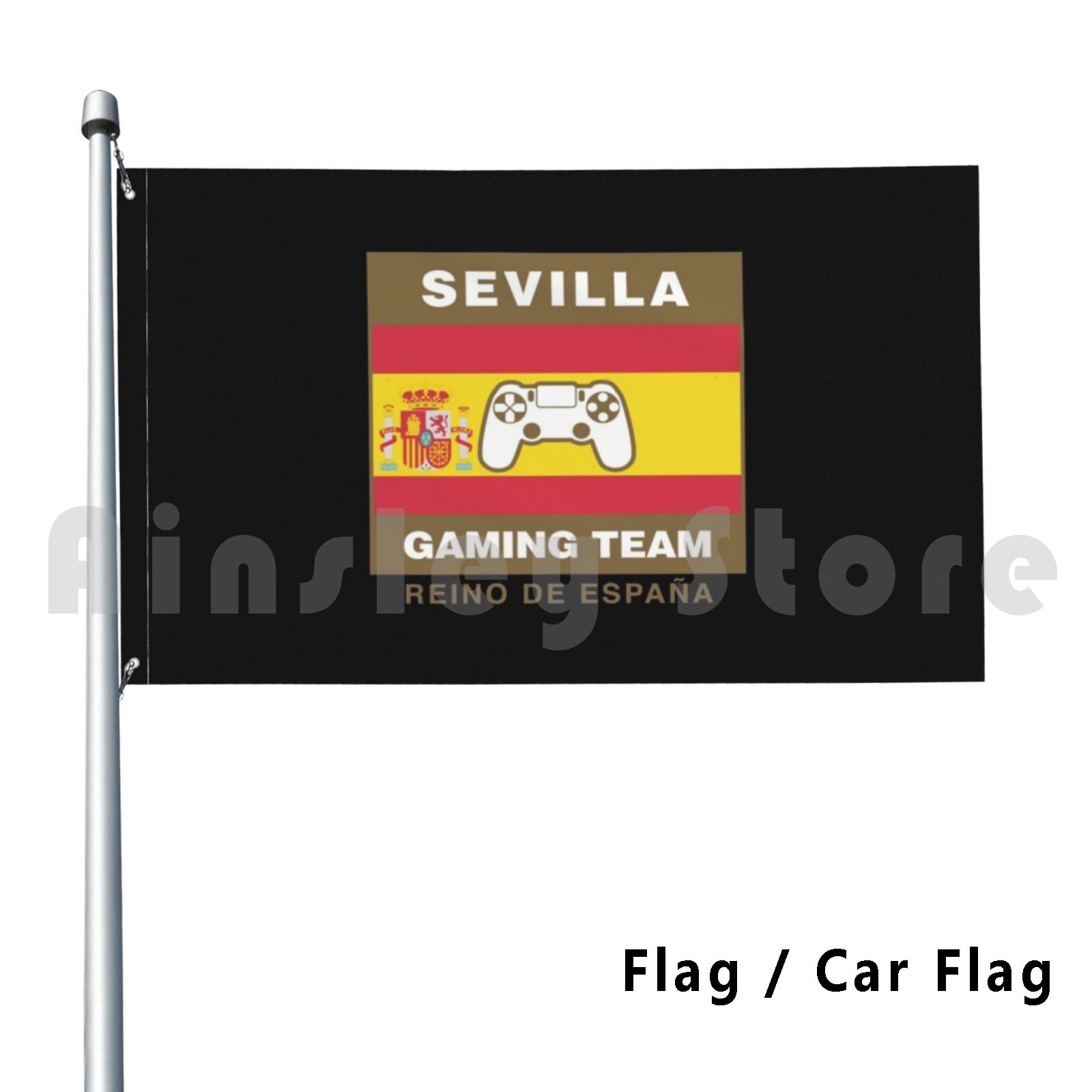 Esports Gaming Team - Sevilla Pro Gaming Team สเปนตกแต่งกลางแจ้งธงรถธง Sevilla