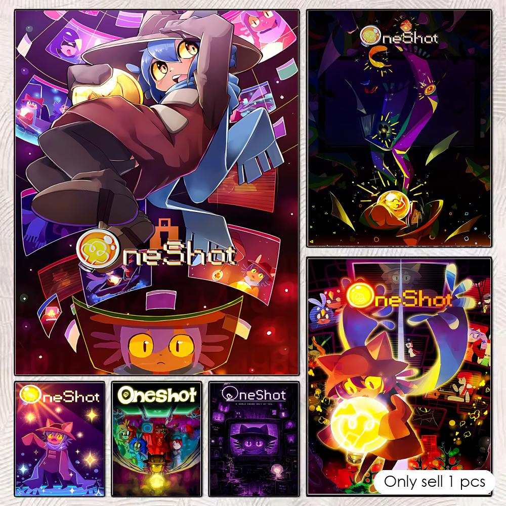 Esports And Gaming Lounge - เกมปริศนา O-OneShotS โปสเตอร์ติดผนัง โปสเตอร์แบบไม่มีสารตกค้าง สำหรับห้องเล่นเกมและห้องนั่งเล่นอีสปอร์ตและห้องนอนวัยรุ่นและตกแต่งผนังหอพัก