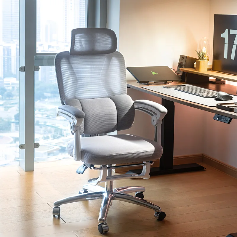 Esports And Gaming Lounge - เก้าอี้สำนักงานตาข่ายแบบ Ergonomic Lounge ปรับเอนได้ เหมาะสำหรับเล่นเกมส์ อีสปอร์ต