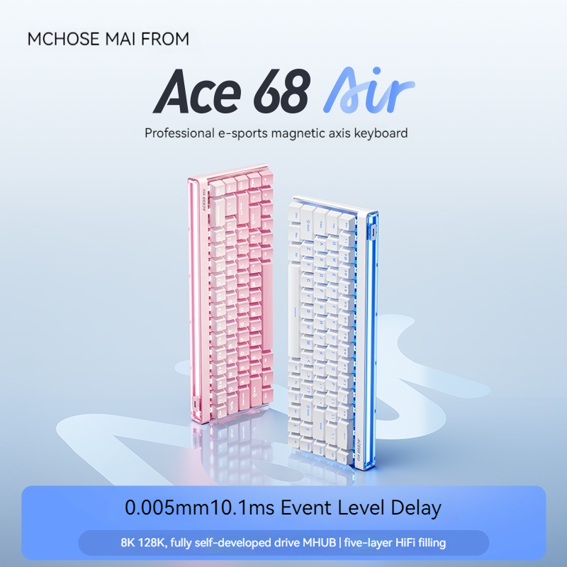 Esports Gaming - คีย์บอร์ดแมคคานิคอล Mchose Ace68 Air Magnetic Axis