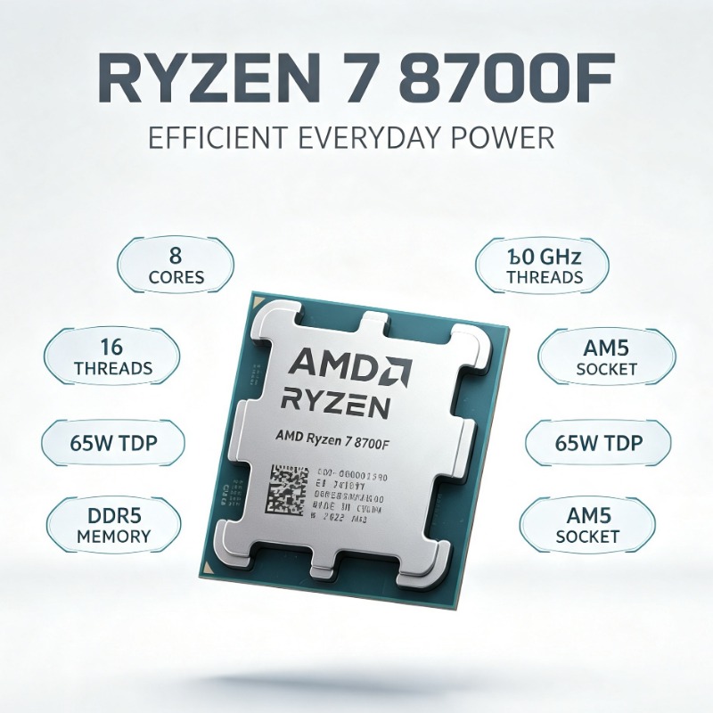 Amd Cpu Ryzen 7 - โปรเซสเซอร์ Ryzen 7 8700F กระบวนการผลิต 4