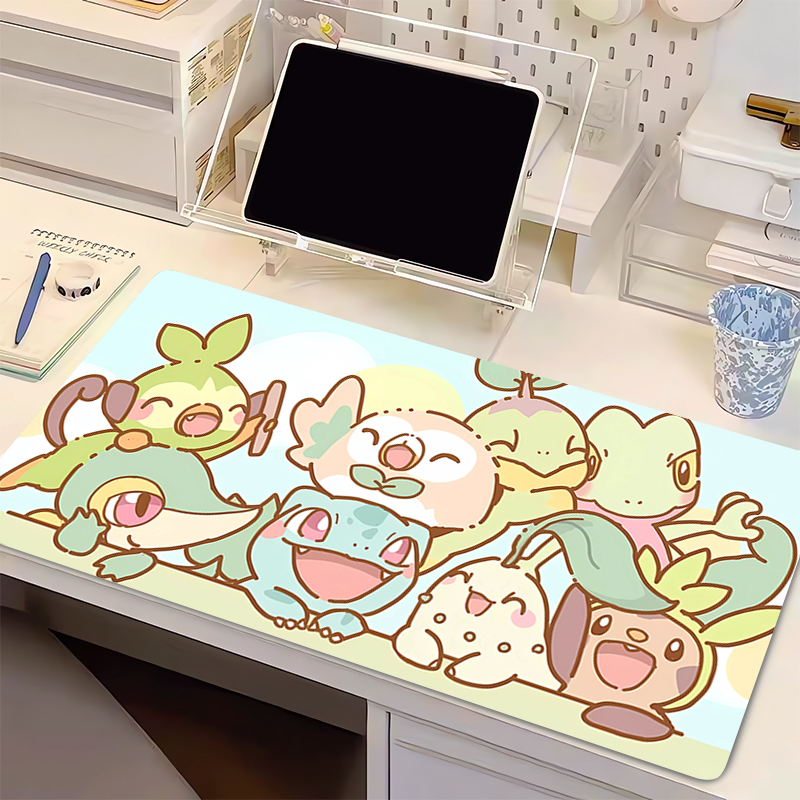 Esports Gaming Mouse Pad - แผ่นรองเมาส์เกมโปเกมอนมินิพีซีแผ่นรองคีย์บอร์ดแล็ปท็อปคอมพิวเตอร์แผ่นรองโต๊ะความเร็วสูงอุปกรณ์เสริมสำหรับเล่นเกมคอมพิวเตอร์แผ่นรองเมาส์สำหรับผู้เล่นอีสปอร์ต
