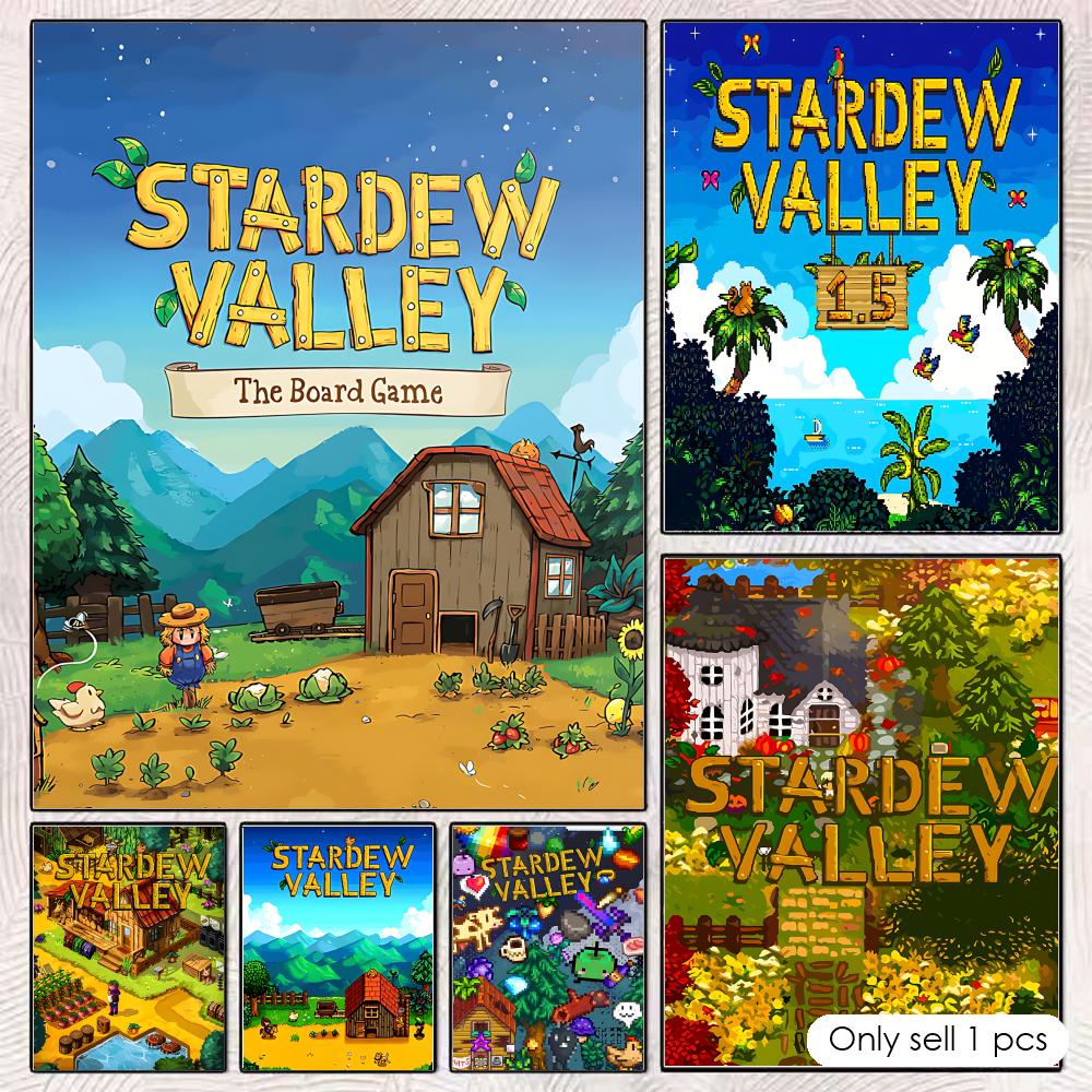 Esports And Gaming Lounge - S-Stardew V-ValleyS โปสเตอร์ HD ตกแต่งผนัง ป้องกันรอยยับ