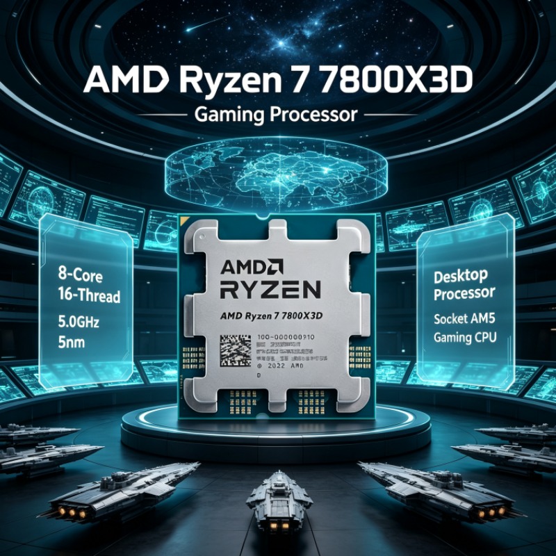 AMD R7 7800X3D Ryzen 7 AM5 CPU - Amd Cpu Ryzen 7 บทวิจารณ์และราคา