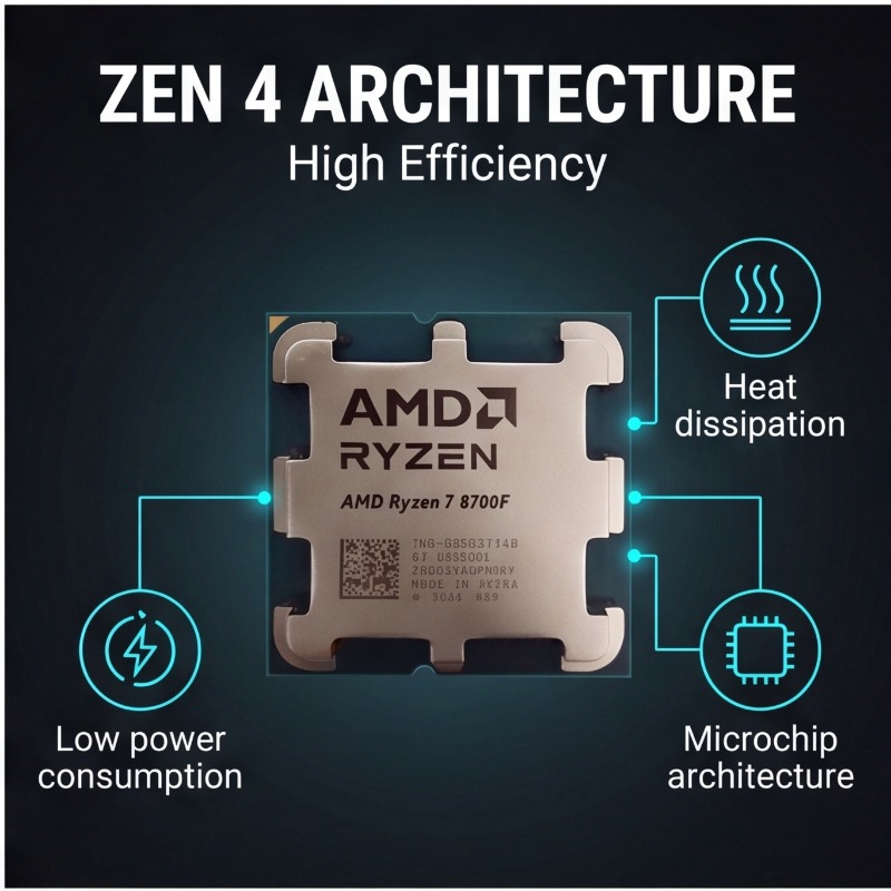 ซีพียู AMD Ryzen 7 8700F สำหรั - Amd Cpu Ryzen 7 บทวิจารณ์และราคา