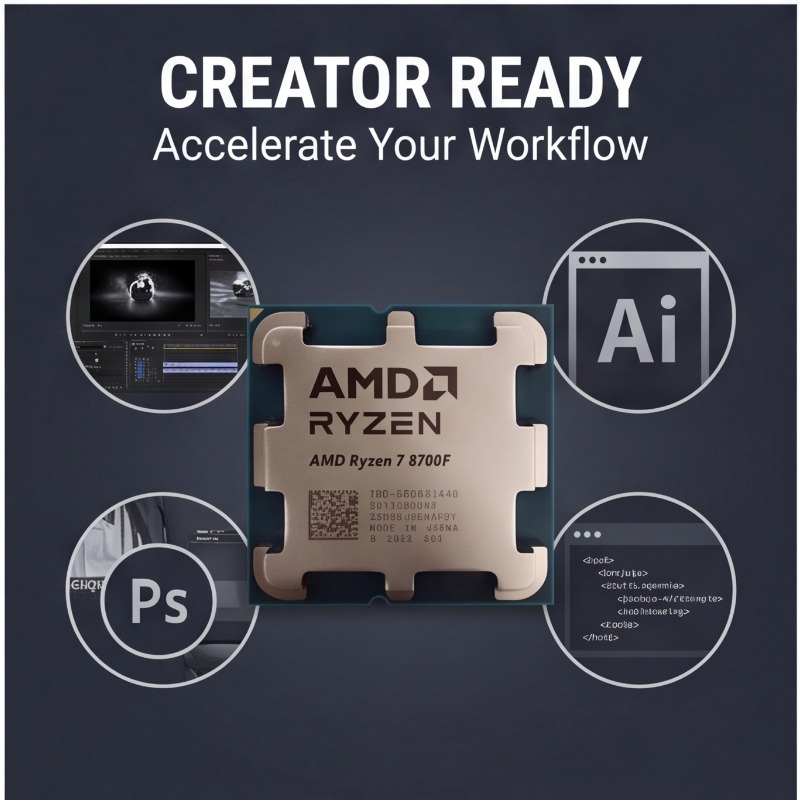 ซีพียู AMD Ryzen 7 8700F สำหรั - Amd Cpu Ryzen 7 บทวิจารณ์และราคา