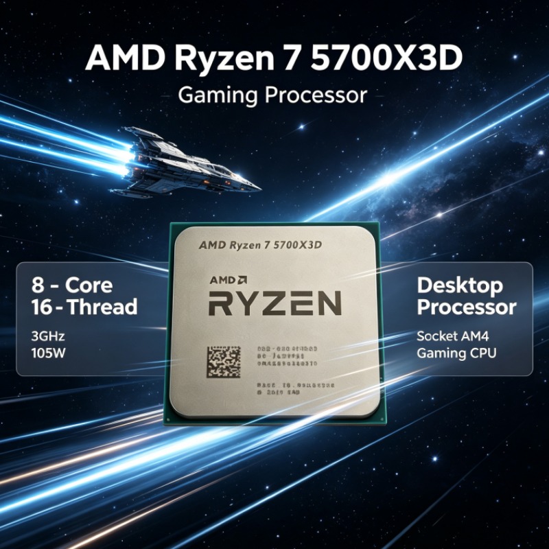 Ryzen 7 5700X3D AMD Socket AM4 - Amd Cpu Ryzen 7 บทวิจารณ์และราคา