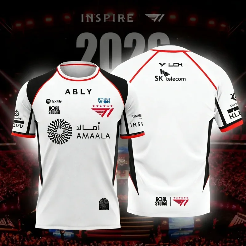 เสื้อทีมกีฬา T1 รุ่นใหม่ 2026  - Esports Gaming Team บทวิจารณ์และราคา
