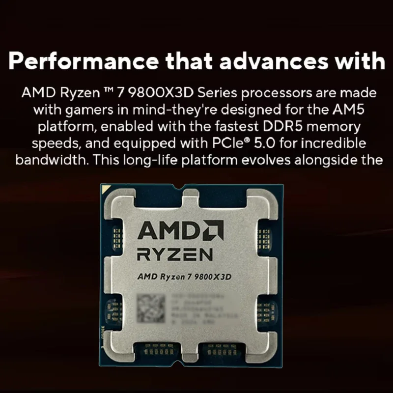AMD Ryzen 7 9800X3D R7 9800X3D - Amd Cpu Ryzen 7 บทวิจารณ์และราคา