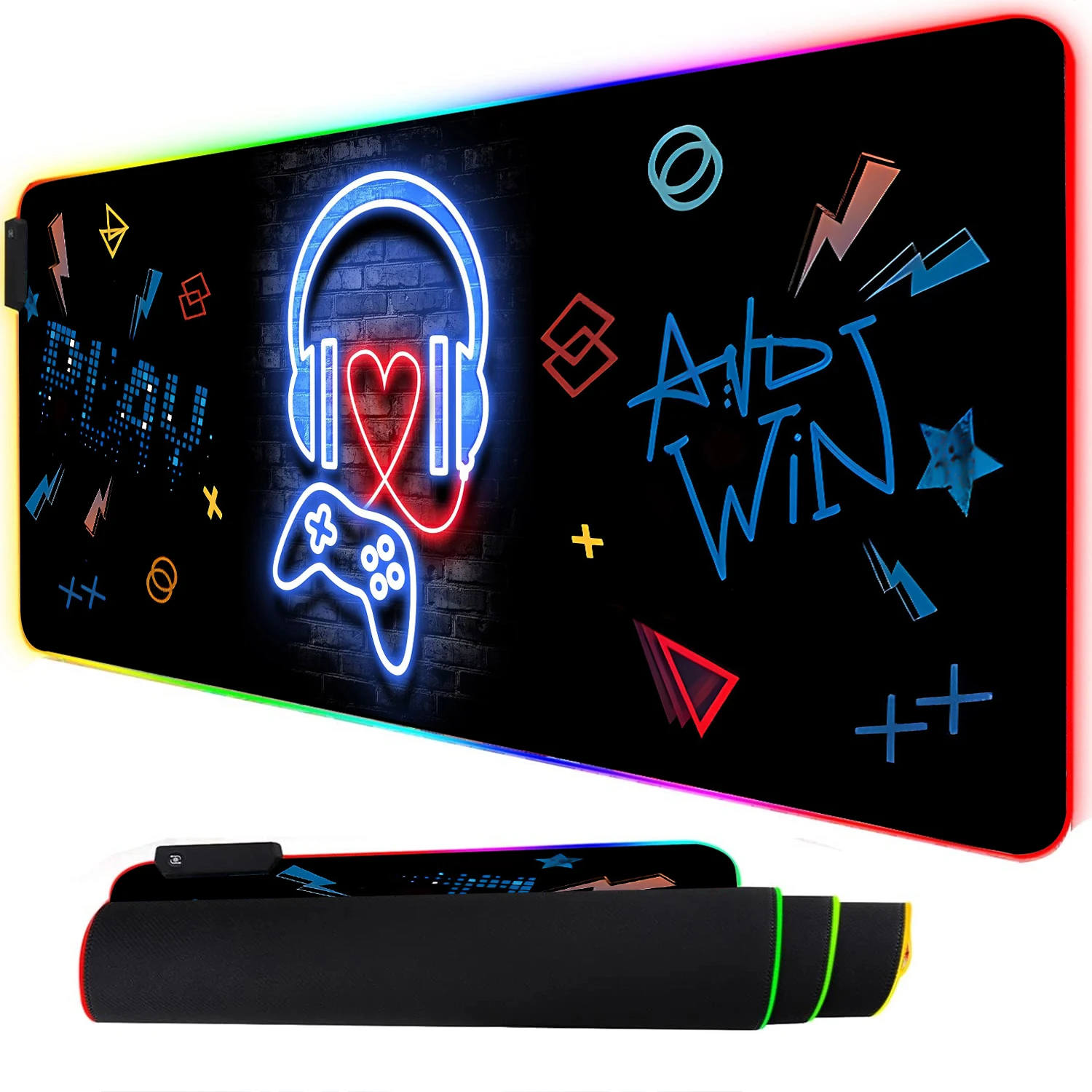 RGB Neon Gaming Controller Art - Esports Gaming Stocks บทวิจารณ์และราคา