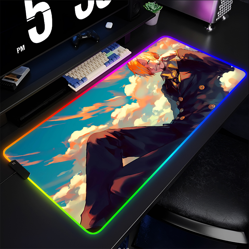 แผ่นรองเมาส์ RGB ลายอนิเมะวันพ - Esports Gaming Mouse Pad บทวิจารณ์และราคา