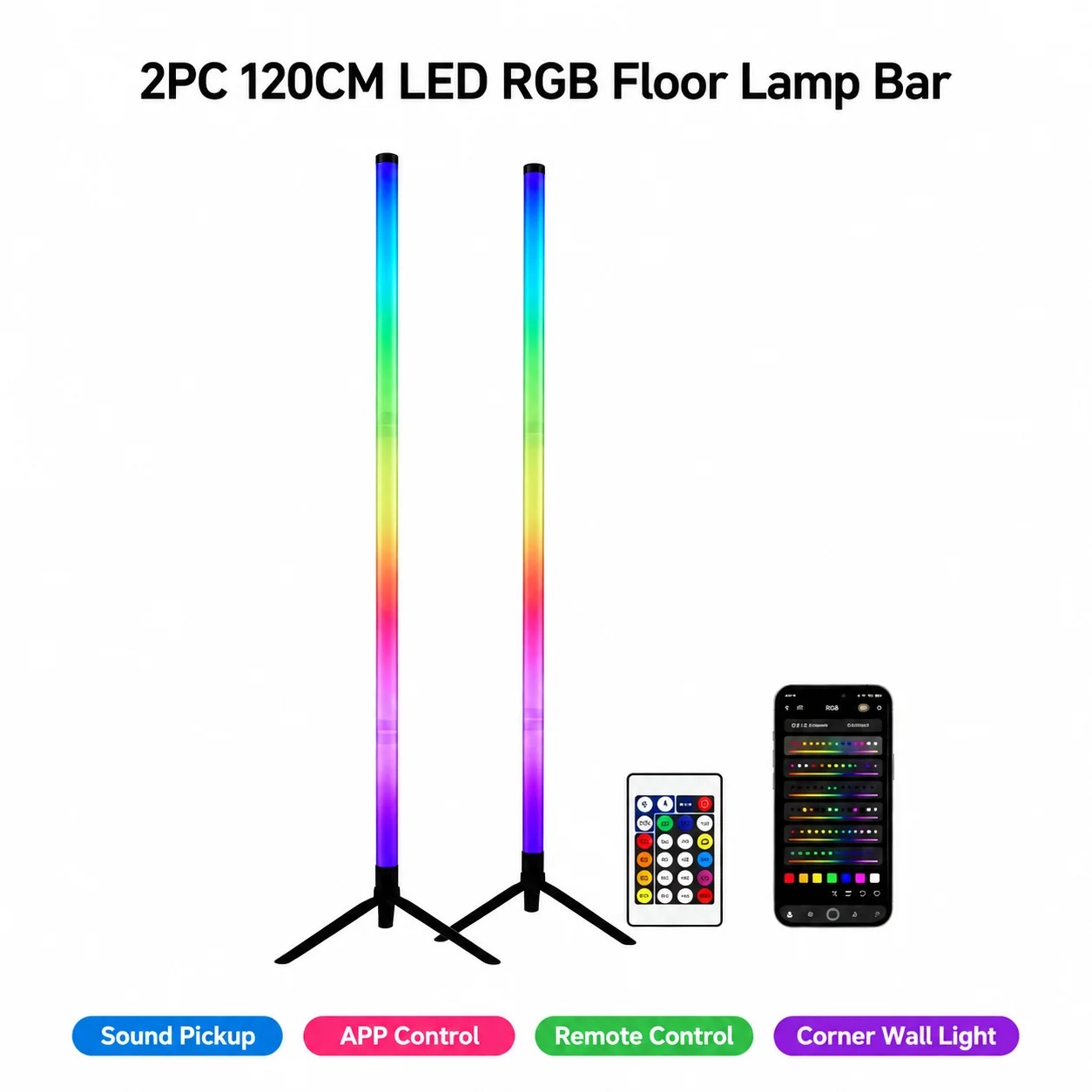 โคมไฟตั้งพื้น RGB ขนาด 120 ซม. - Esports Gaming บทวิจารณ์และราคา